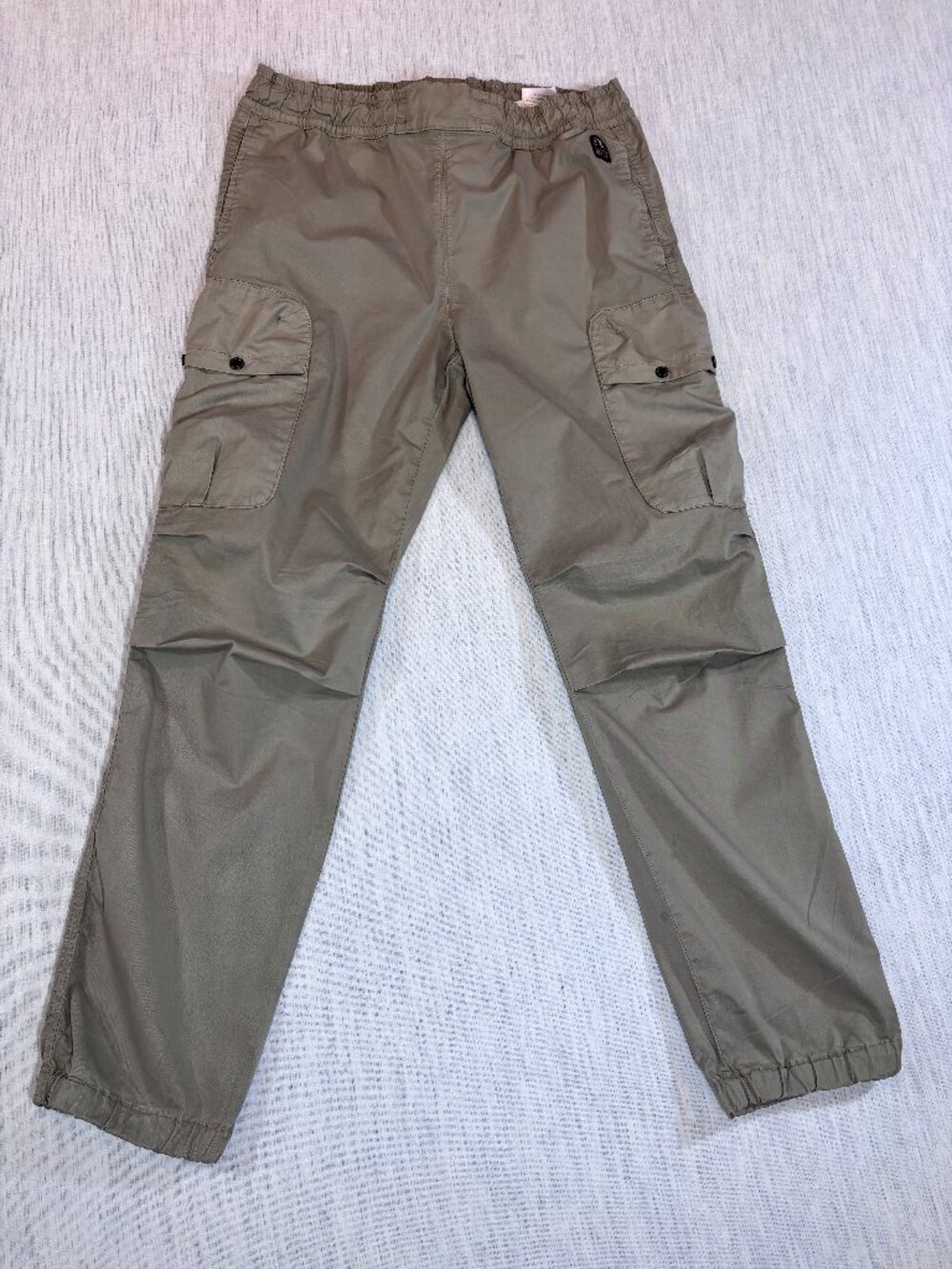 Parajumpers Men's khaki Cargo Jogger Pants | Elastic Waist | Size 34